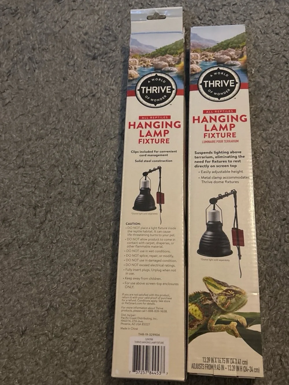 Thrive Hanging Lamp Fixture - Black and Red Accents